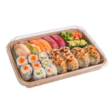  Khay giấy kraft sushi nắp PET chống đọng sương #7 SS07 