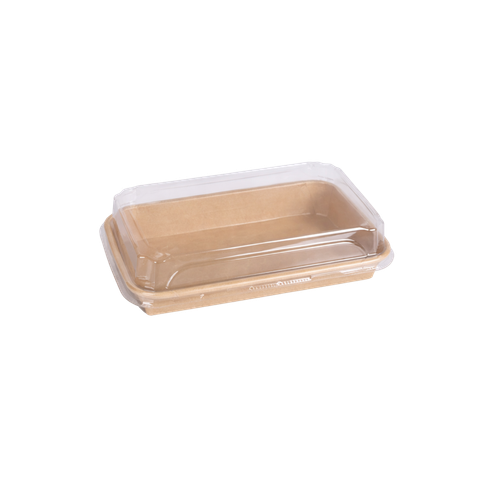  Khay giấy kraft sushi nắp PET chống đọng sương #6 SS06 