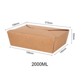  Hộp giấy Folding kraft paper box 2000ml 