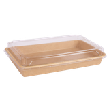  Khay giấy kraft sushi nắp PET chống đọng sương #8 SS08 