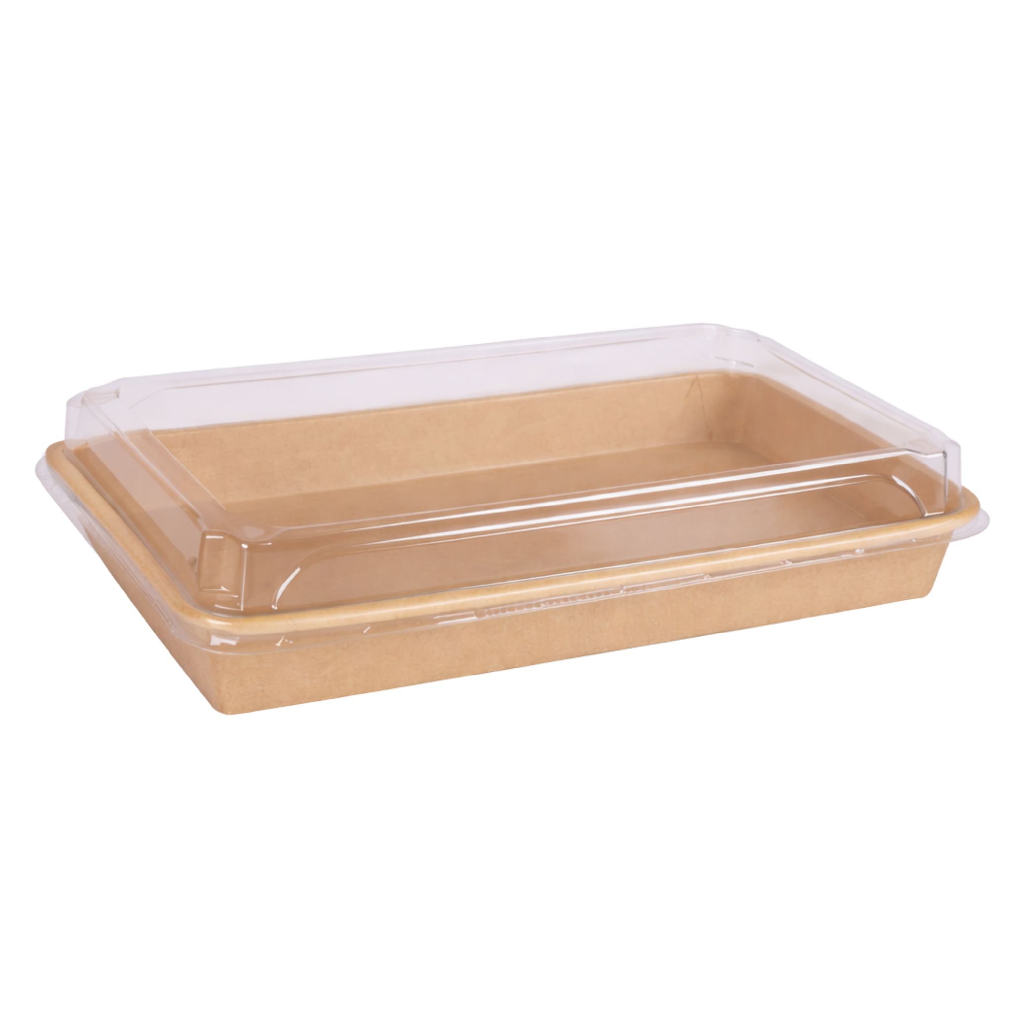  Khay giấy kraft sushi nắp PET chống đọng sương #8 SS08