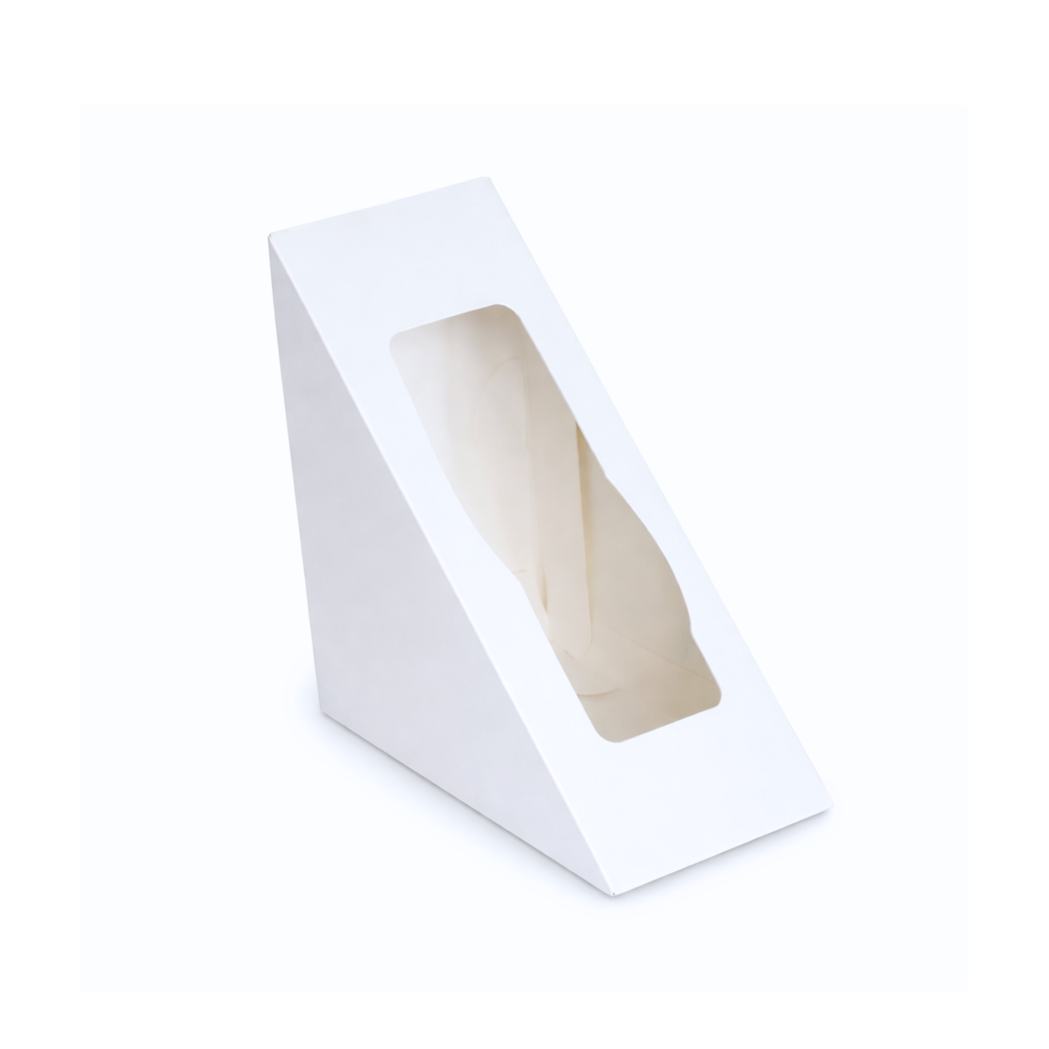  Hộp giấy Sandwich - Giấy Trắng - 300gsm - 1PE - 12x12x6cm