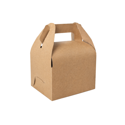  Hộp giấy kraft 13x10x10cm B201 quai xách 