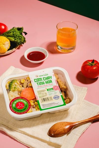  Cơm Tinh Hoa- Cơm Gạo Lứt- Tàu Hũ Ky Nấm Bào Ngư 