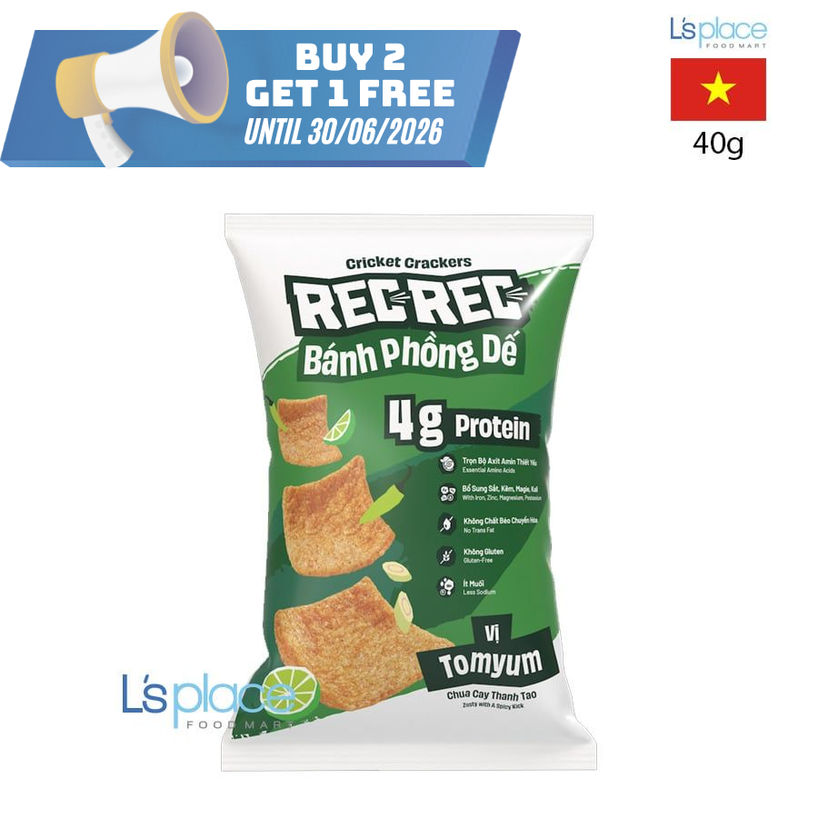 Rec Rec Bánh phồng dế vị Tomyum