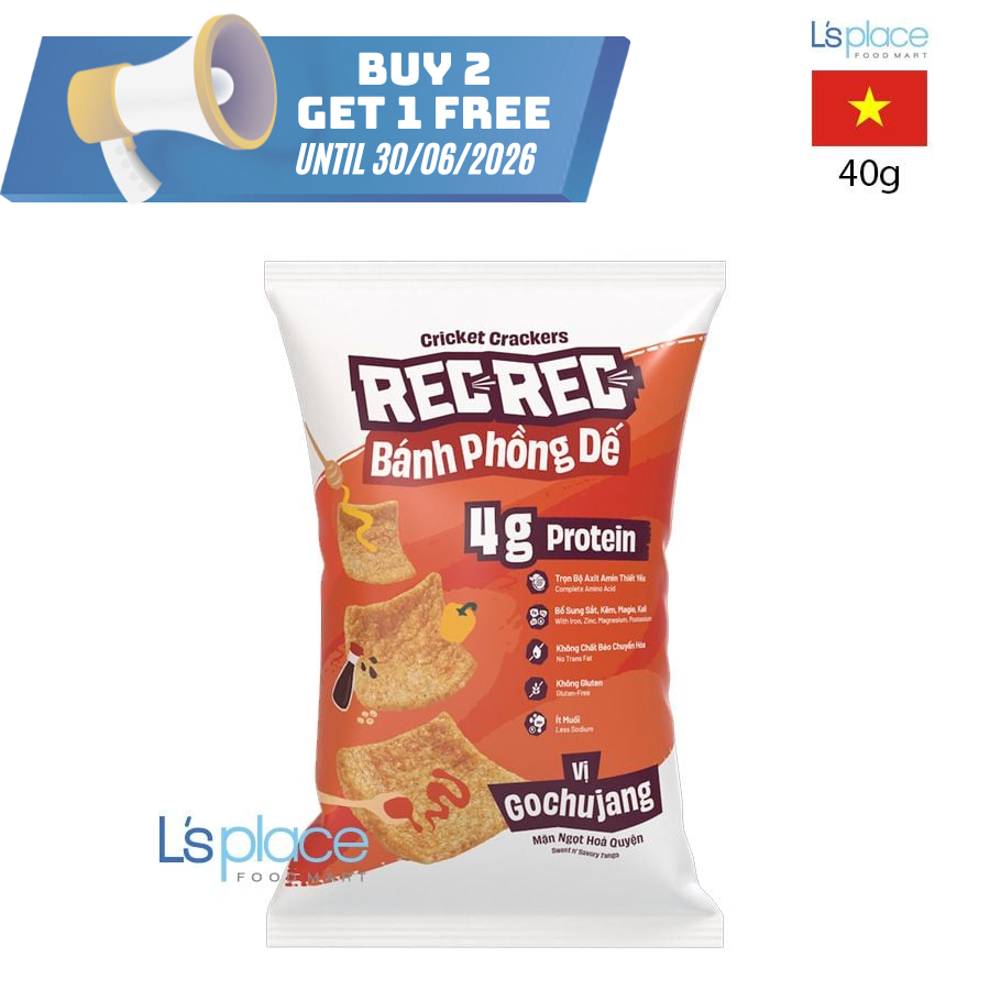 Rec Rec Bánh phồng dế vị Gochujang