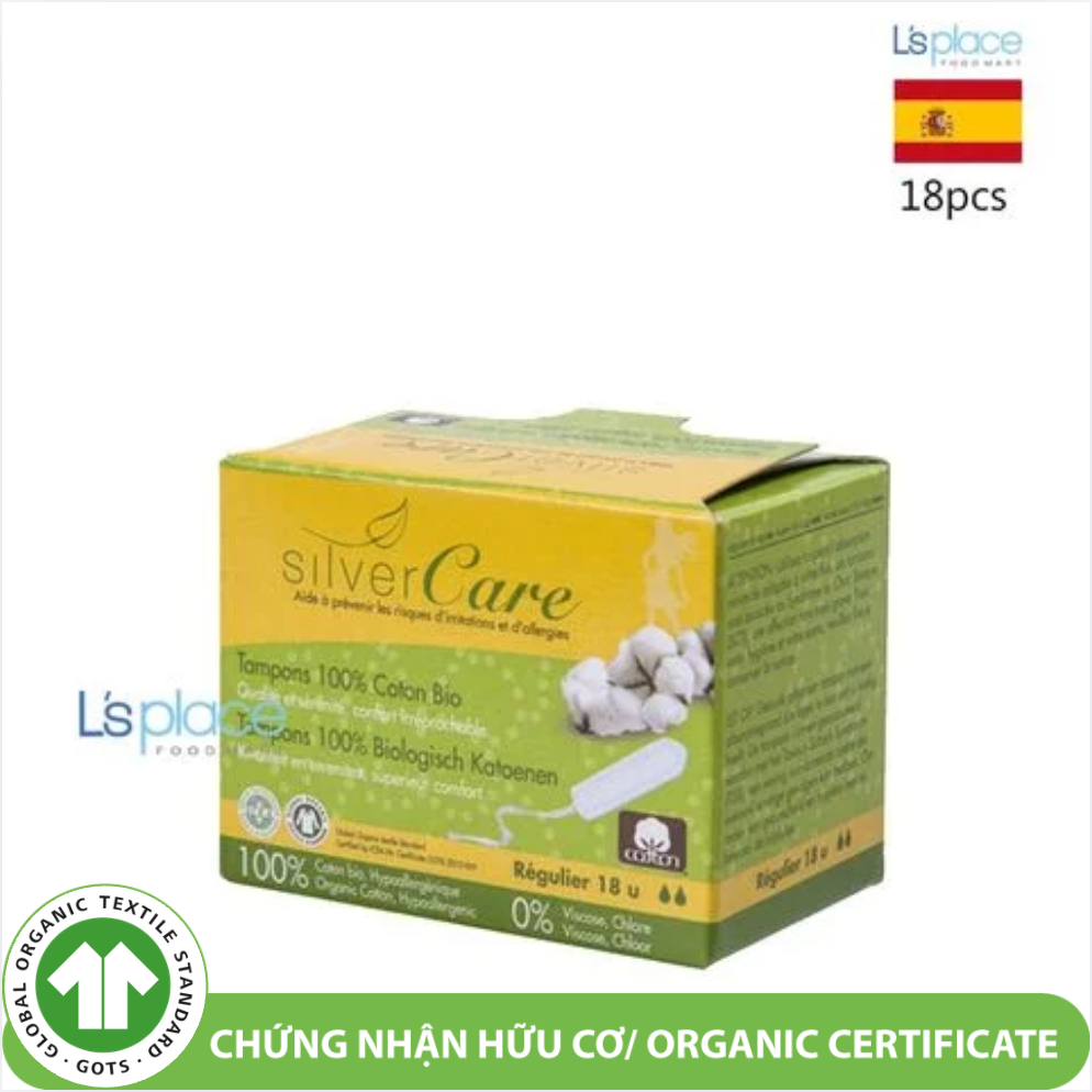 Silver Care Tampon hữu cơ loại thường