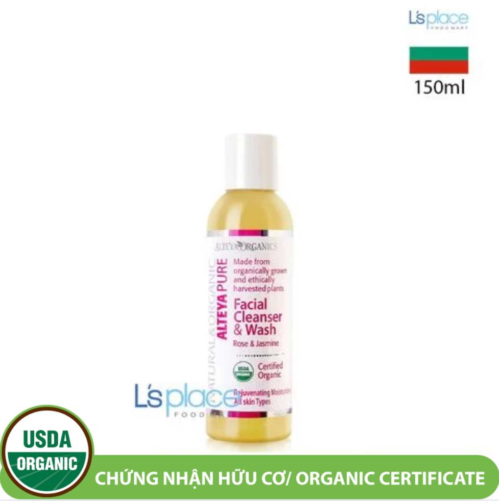 Alteya Organics Sửa rửa mặt hoa hồng & nhài