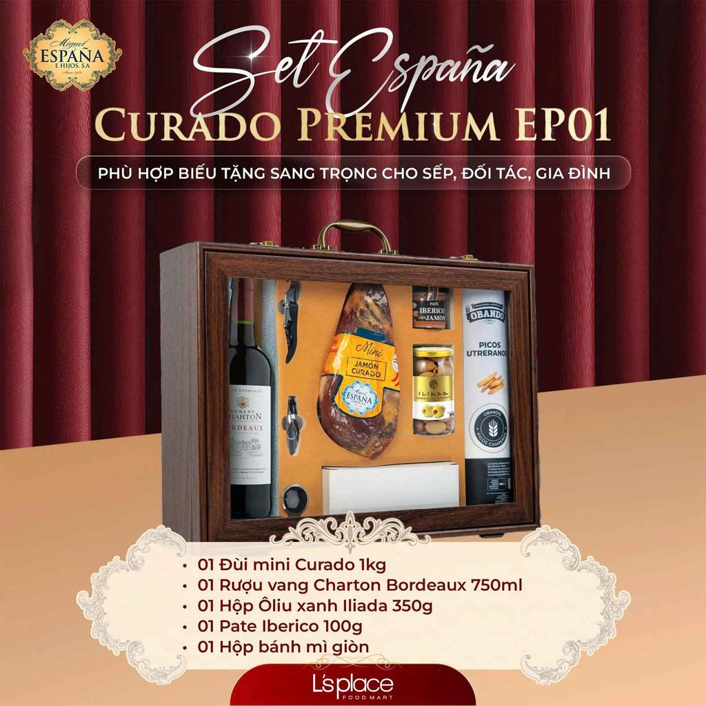 Espana Set Đùi lợn muối quà tặng EP01