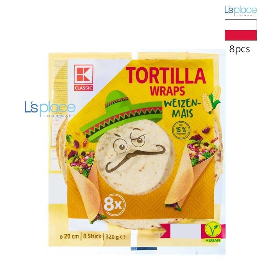 K-Classic Vỏ bánh Tortilla thuần chay bột ngô