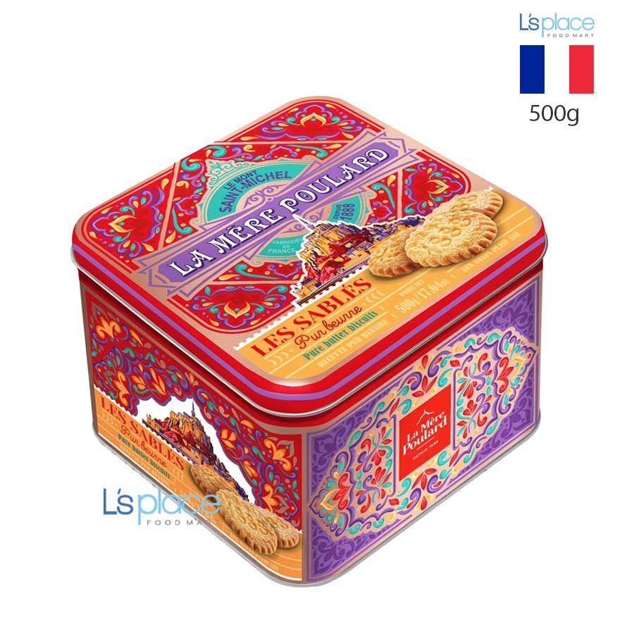 La Mere Poulard Bánh quy bơ hộp thiếc lớn