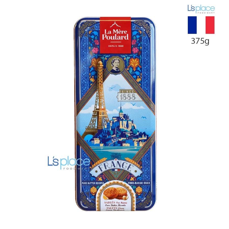 La Mere Poulard Bánh quy bơ tổng hợp hộp thiếc xanh