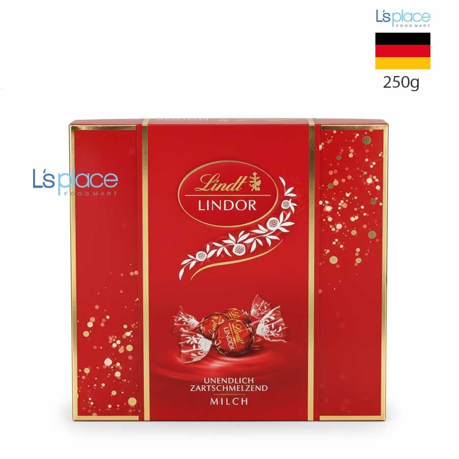 Lindt Socola sữa Lindor hộp vuông đỏ