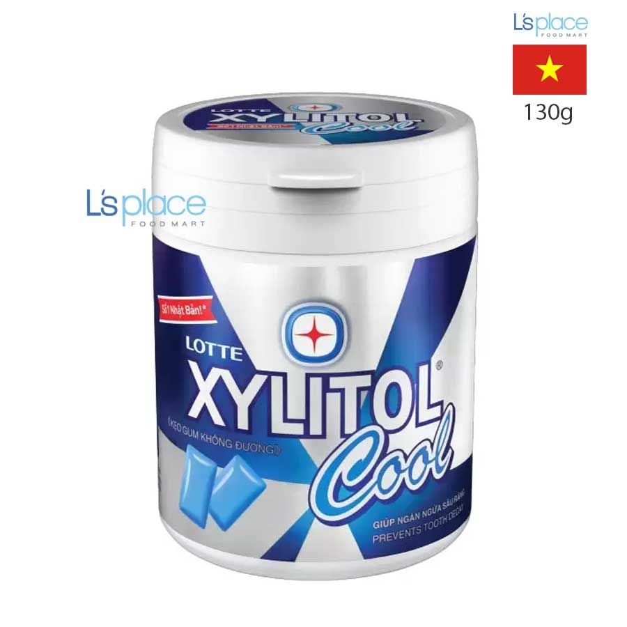 Lotte Kẹo cao su Xylitol vị bạc hà hũ Family