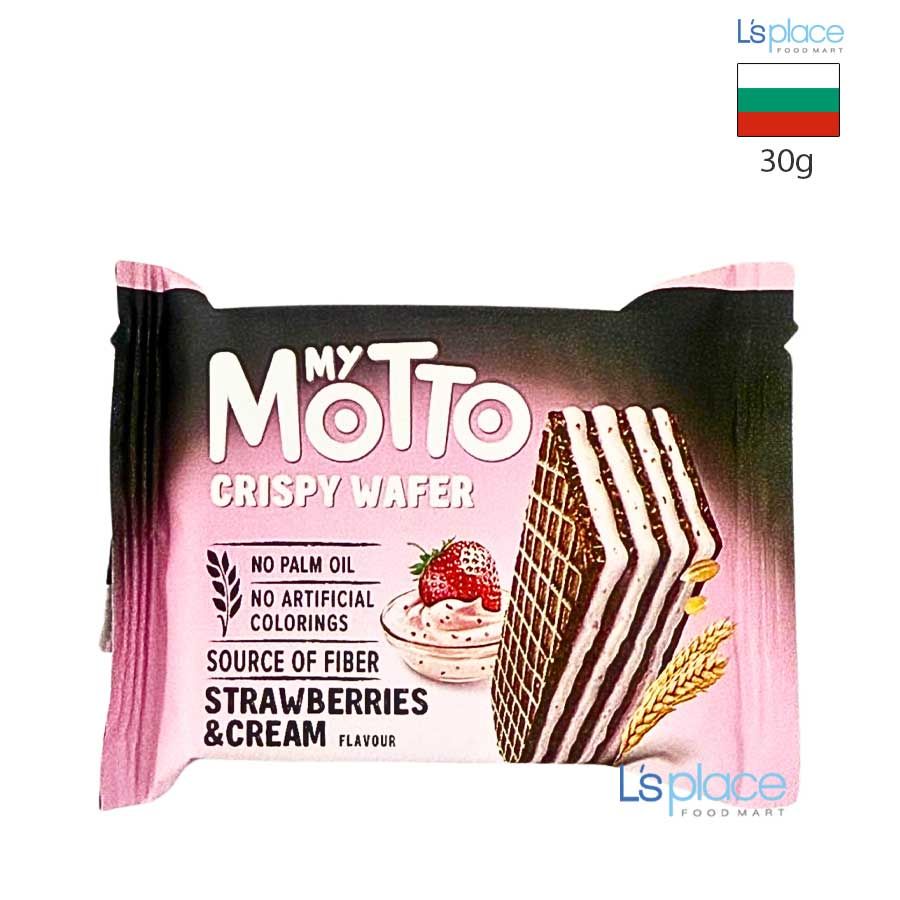 My Motto Bánh xốp giòn dâu kem