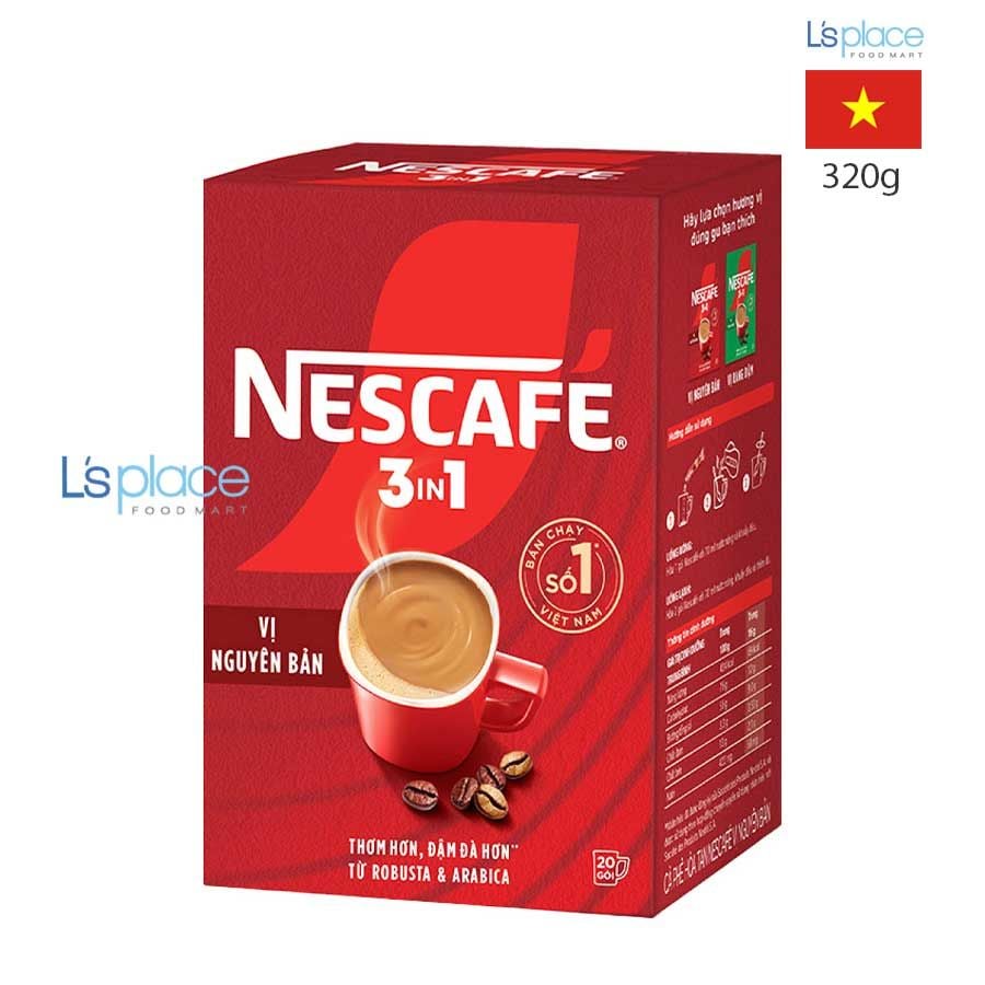 Nescafe 3 in 1 Cà phê Hoà tan vị Nguyên bản