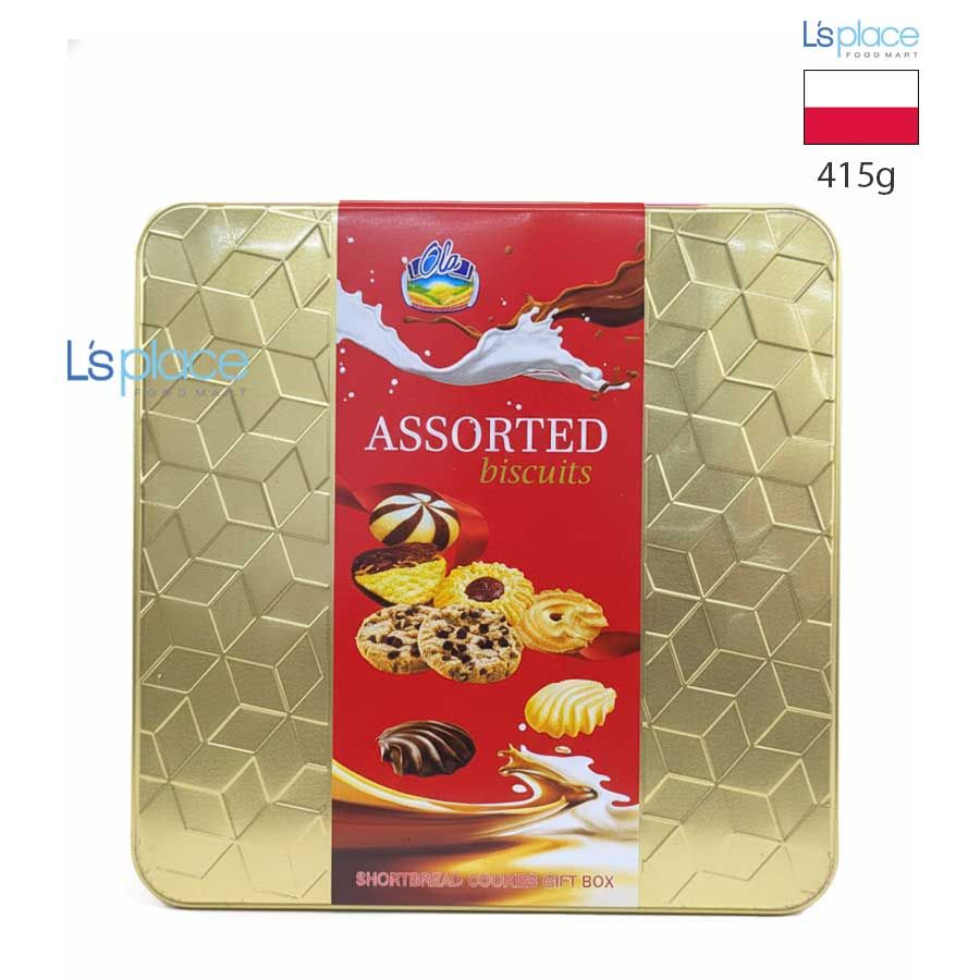 Ola Bánh quy tổng hợp hộp thiếc lớn