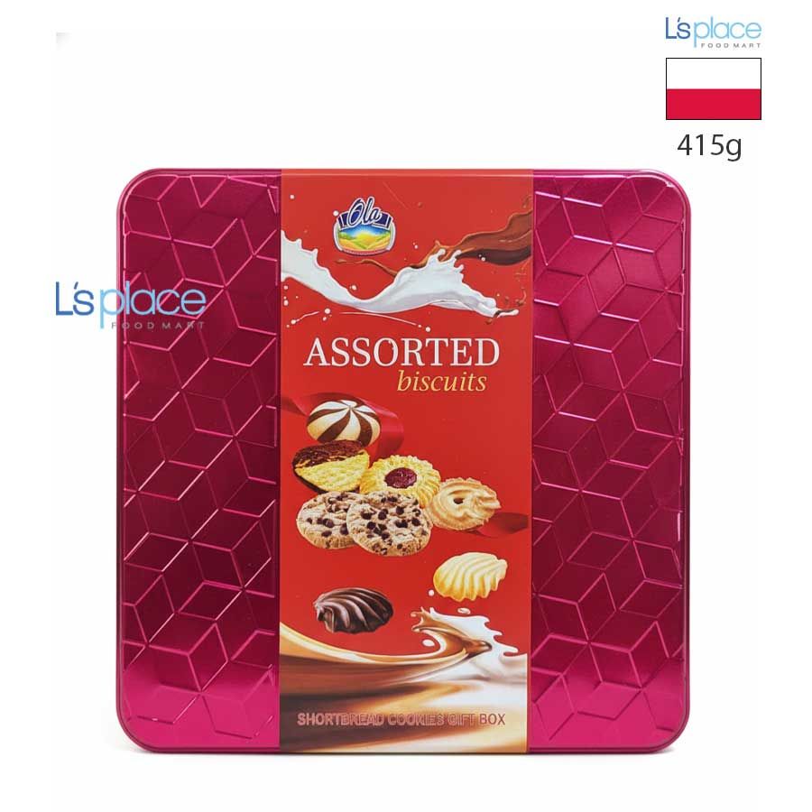 Ola Bánh quy tổng hợp hộp thiếc lớn