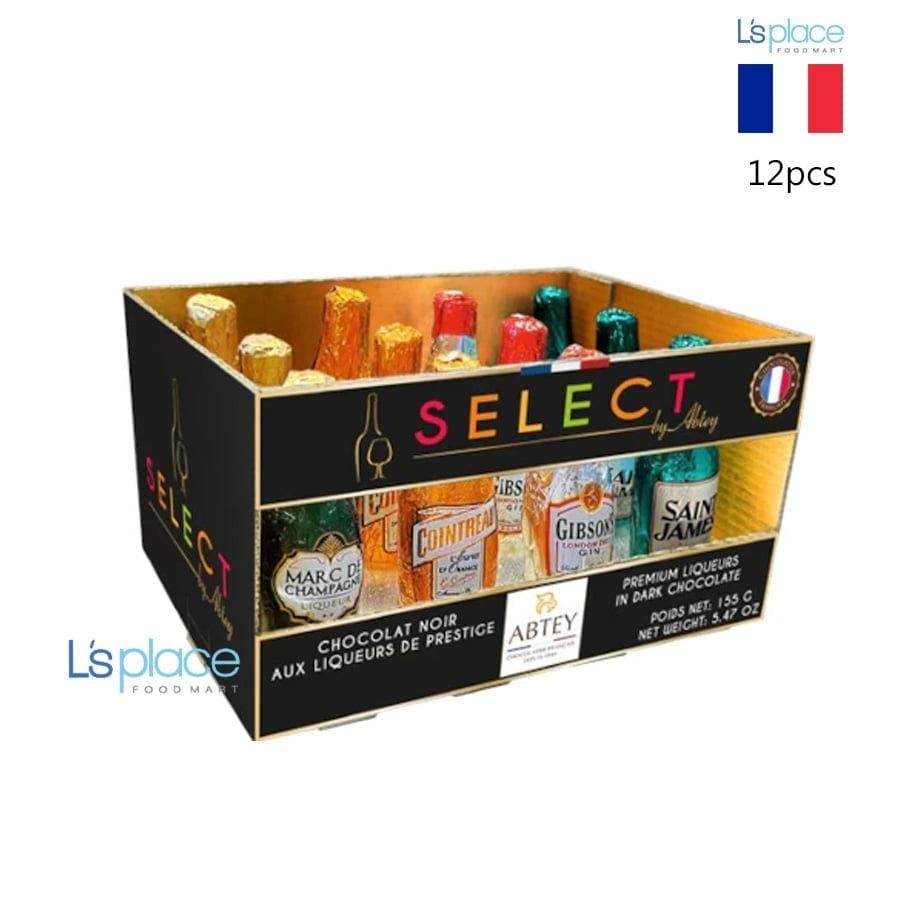 Abtey Socola đen nhân rượu Select thùng đen