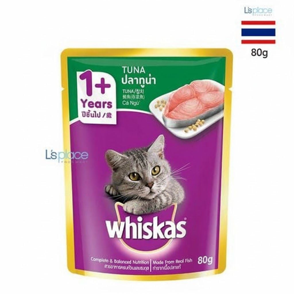 Whiskas Thức ăn mèo các vị 1+
