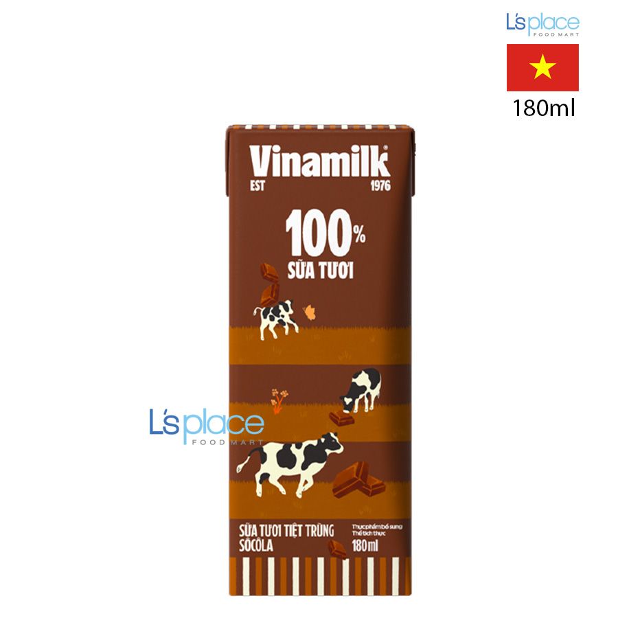 Vinamilk Sữa tươi socola hộp 180ml