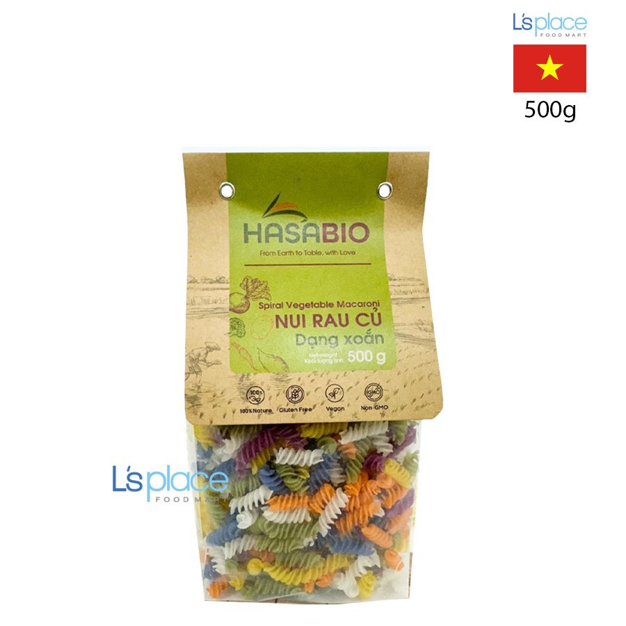 Hasa Bio Nui rau củ dạng xoắn