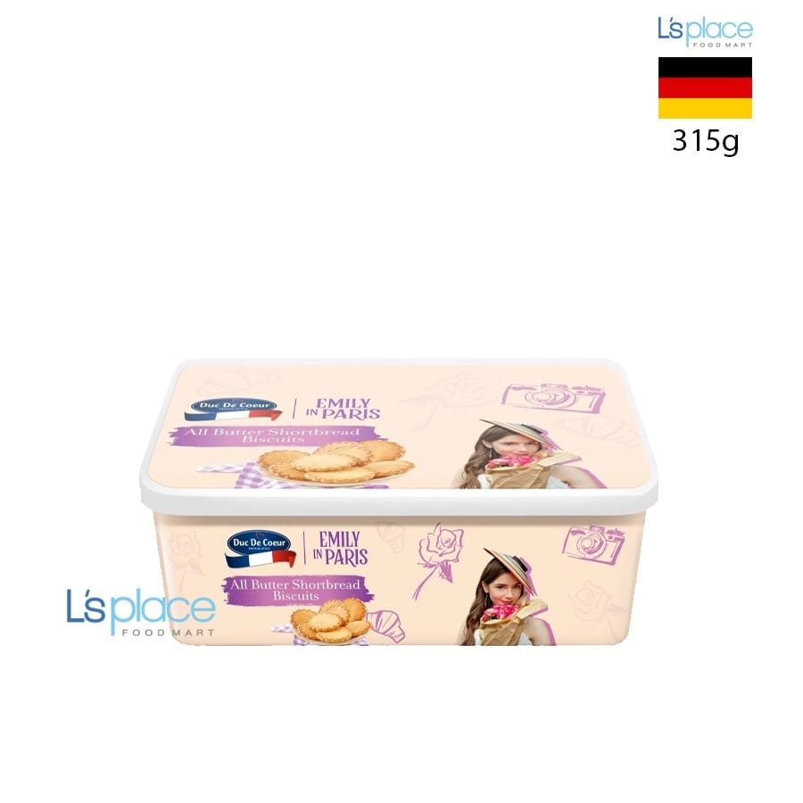 Duc De Coeur Bánh quy bơ hộp sắt Emily In Paris