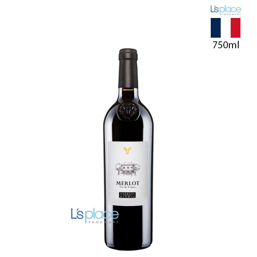 Georges Duboeuf Vang đỏ Merlot 14% bản dập nổi