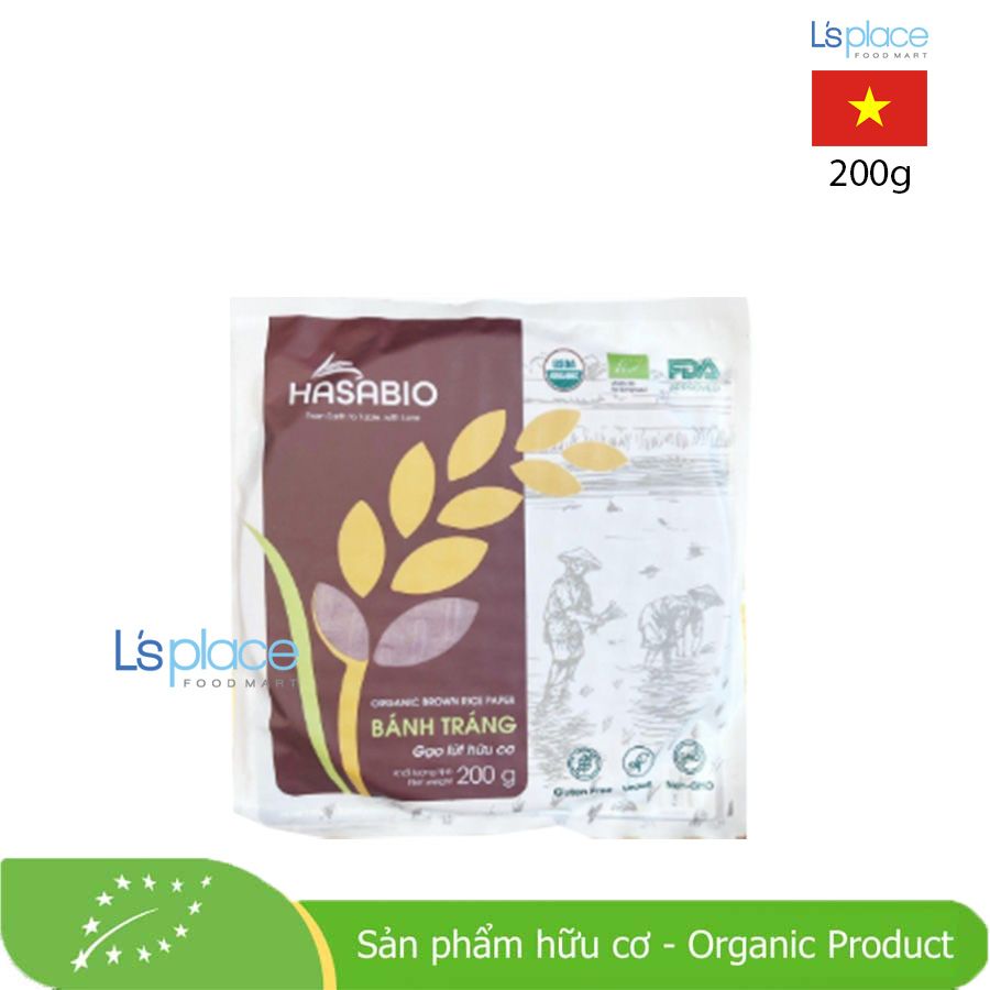 Hasa Bio Bánh tráng gạo lứt hữu cơ