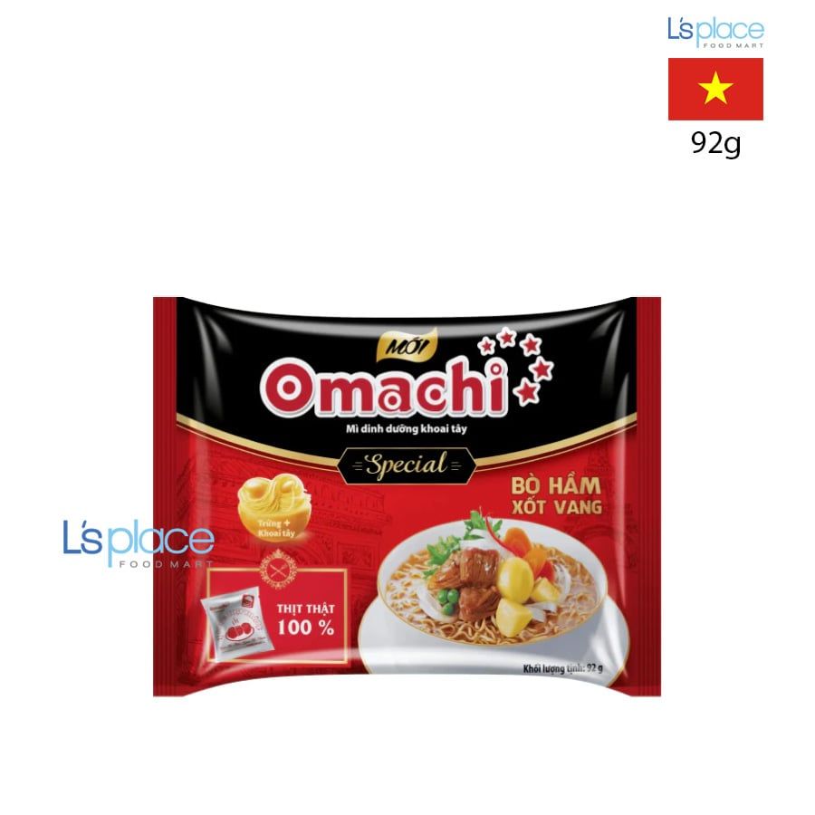 Omachi Special Mì Bò Hầm Sốt Vang