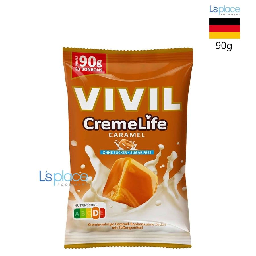 Vivil CremeLife Kẹo Caramel Cứng Không Đường
