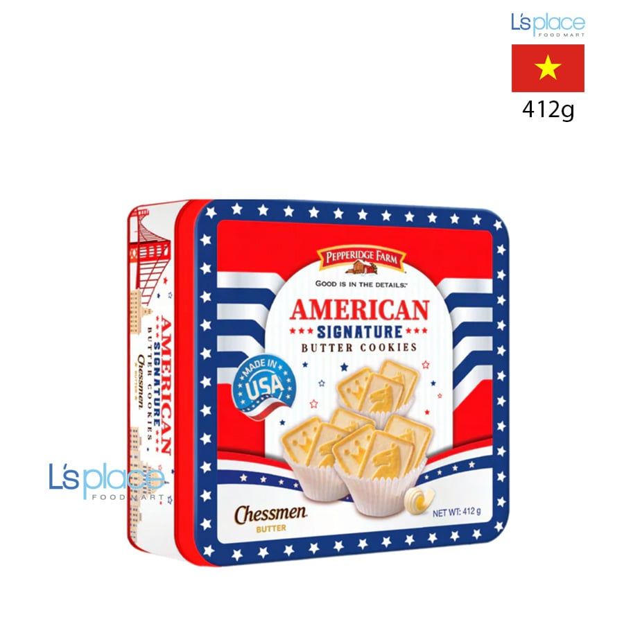 Pepperidge Farm Bánh quy American Signature hộp thiếc