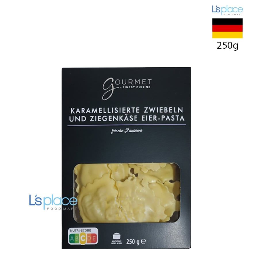 Gourmet Nui tươi Ravioloni vị hành caramen và phomai dê