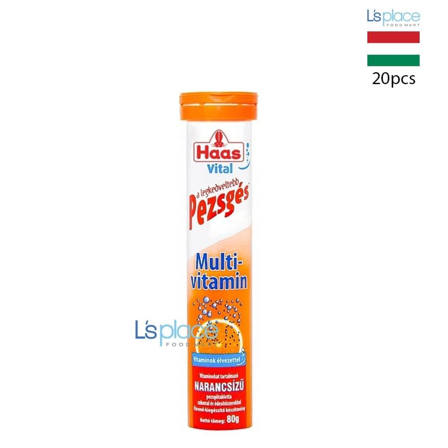 Haas Vital Pezsges Multi-vitamin Viên sủi hương cam
