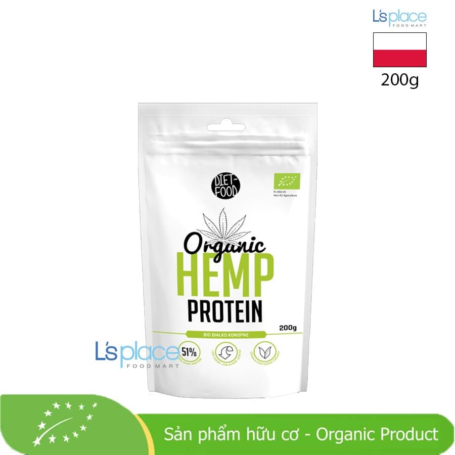 Diet Food Bột đạm gai dầu hữu cơ