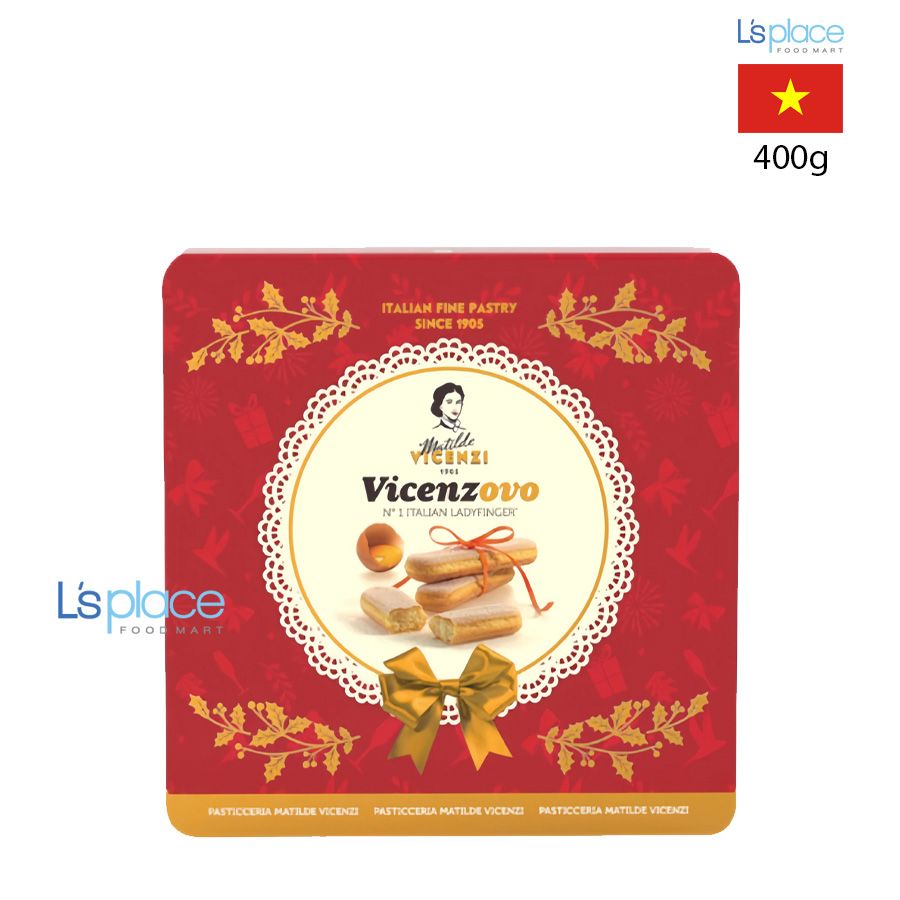 Vicenzi Bánh Sampa Ladyfinger Vicenzovo hộp thiếc
