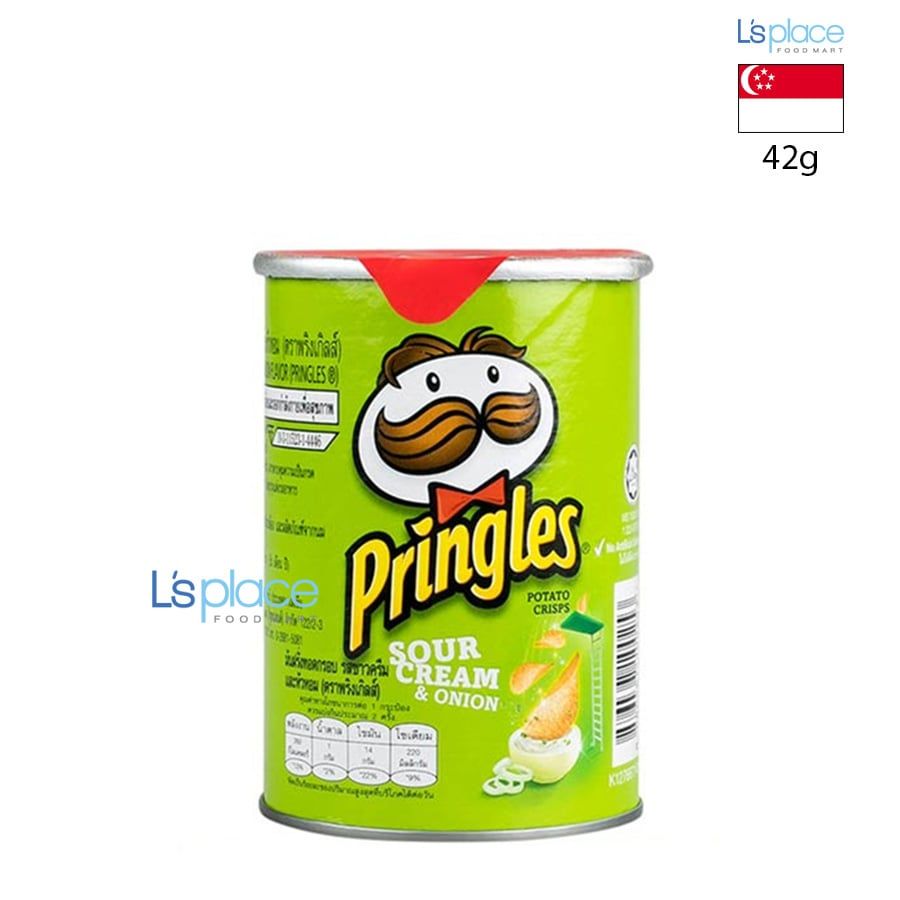 Pringles Snack khoai tây vị kem chua & hành ống ngắn