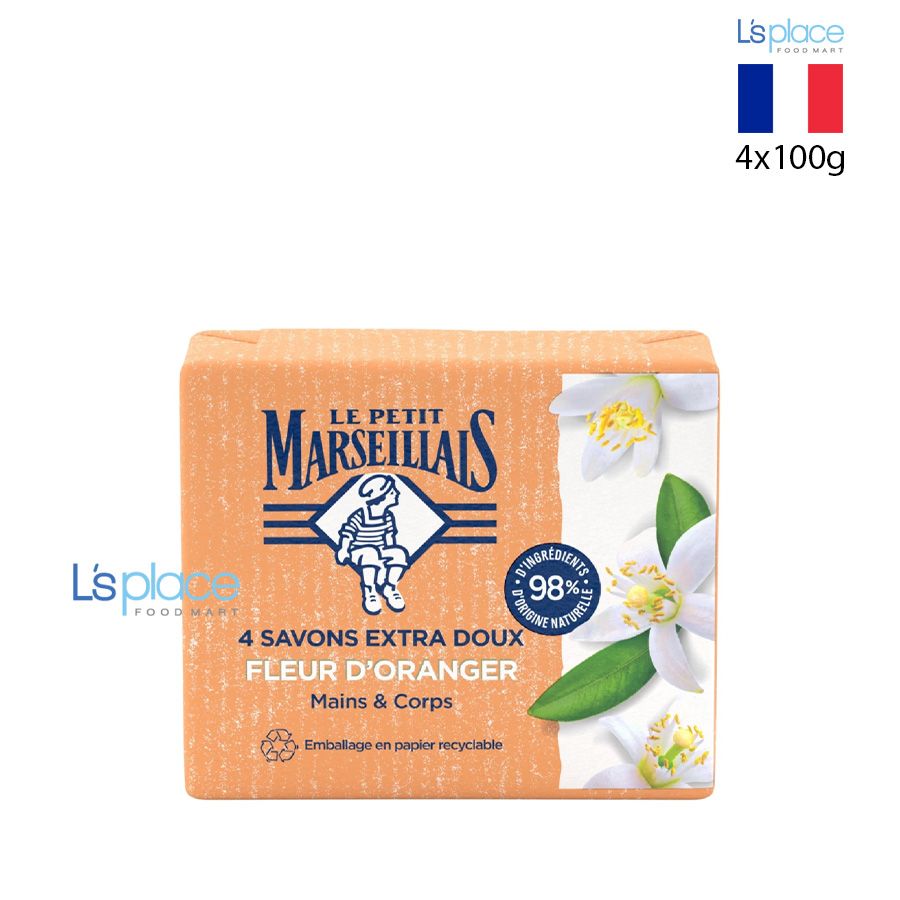 Le Petit Marseillais Bánh xà phòng Hương hoa cam