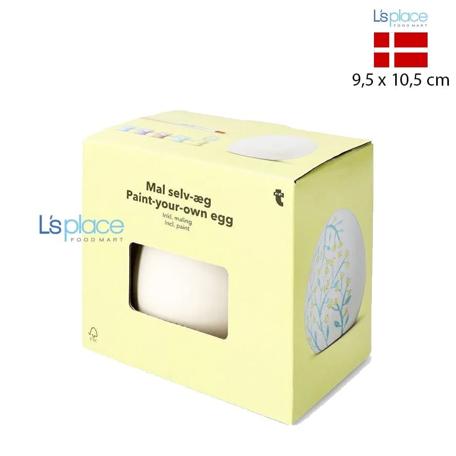 Bộ tô màu quả trứng trơn gốm sứ