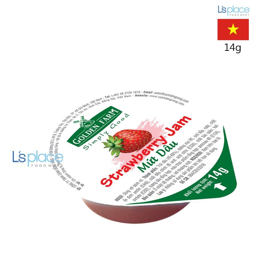 Golden Farm Mứt Dâu vỉ nhỏ