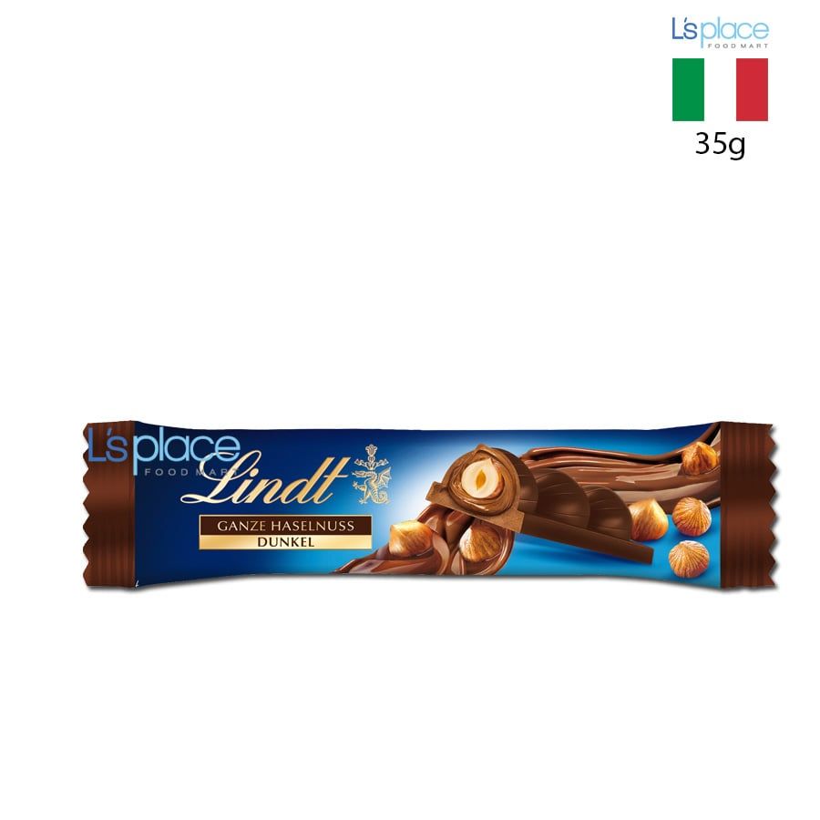 Lindt Thanh socola đen hạt phỉ nguyên hạt