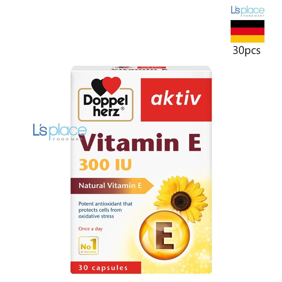 Doppelherz Thực phẩm bảo vệ sức khỏe Vitamin E 300 IU