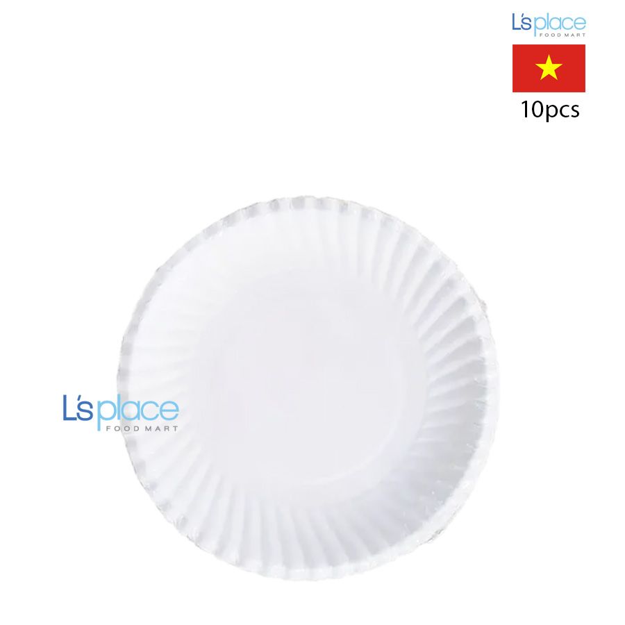 Đĩa giấy trắng 16cm