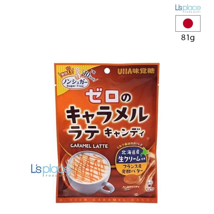 UHA Mikakuto Kẹo không đường Caramel Latte