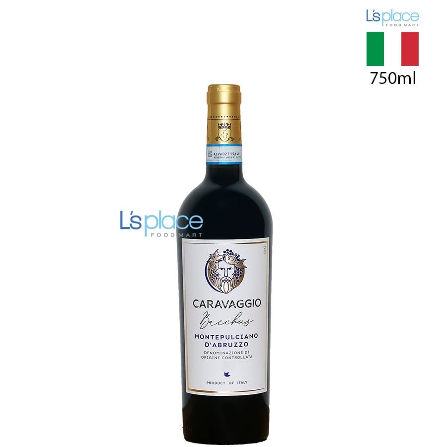 Caravaggio Bacchus Vang đỏ Montepulciano D'abruzzo
