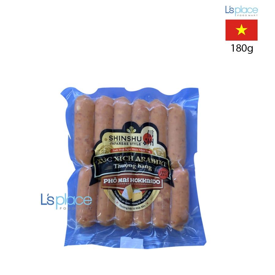 Shinshu Xúc xích Arabiki thượng hạng phomai hokkaido