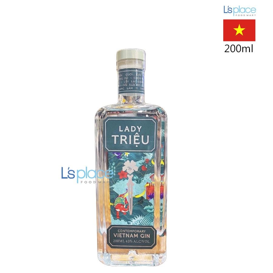 Lady Triệu Rượu Gin Contemporary 43% chai nhỏ