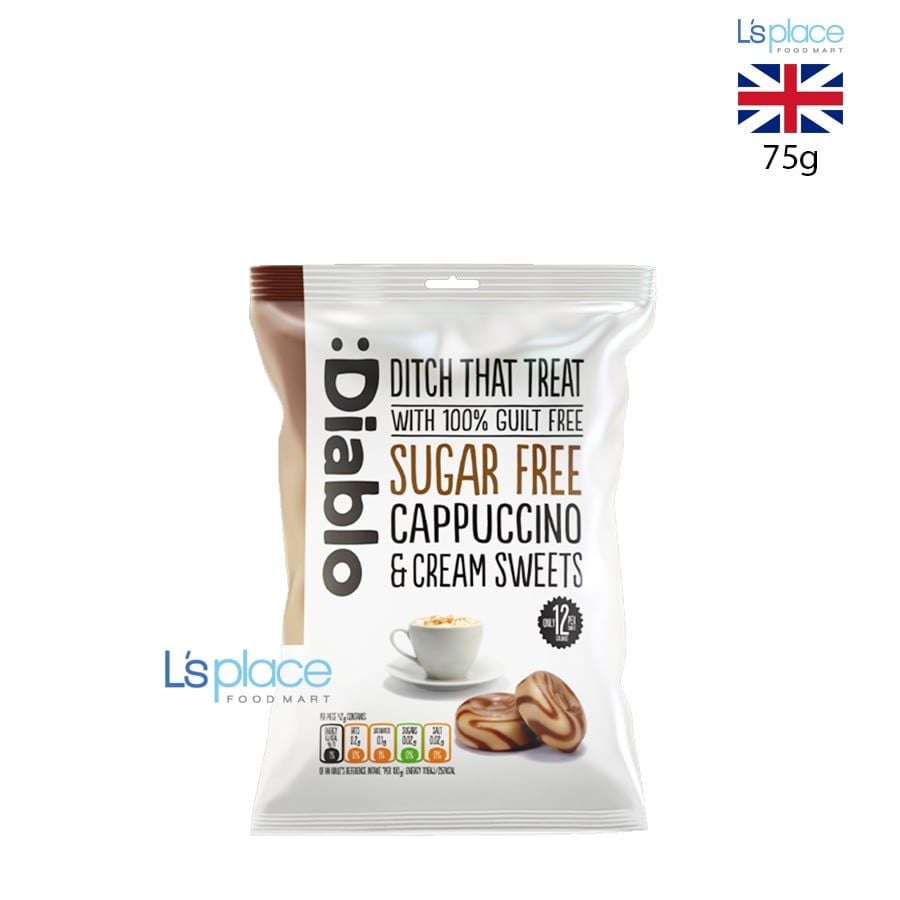 Diablo Kẹo không đường vị Cappuccino kem