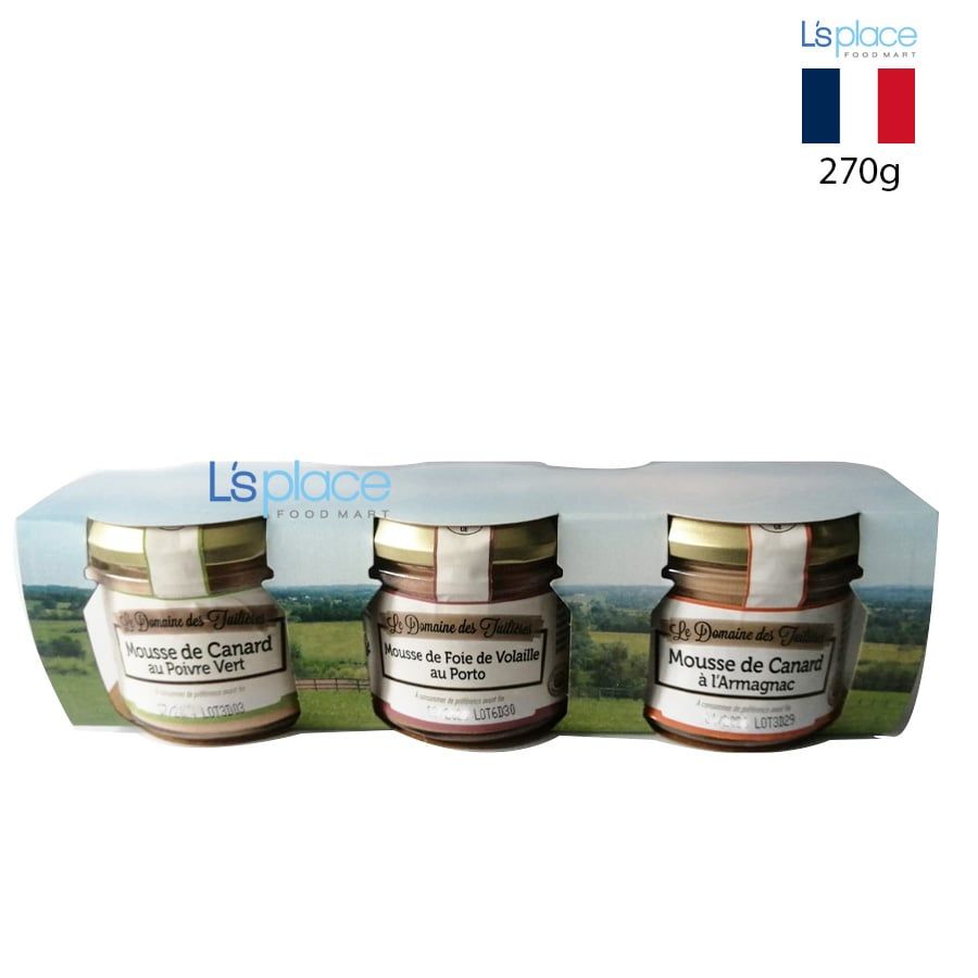 Le Domaine des Tuilières Lốc pate dạng Mousse 3 vị