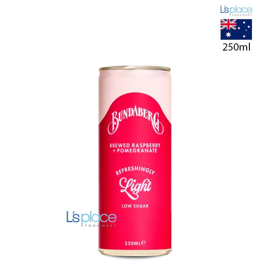Bundaberg Nước có ga ít đường vị Lựu & Mâm xôi